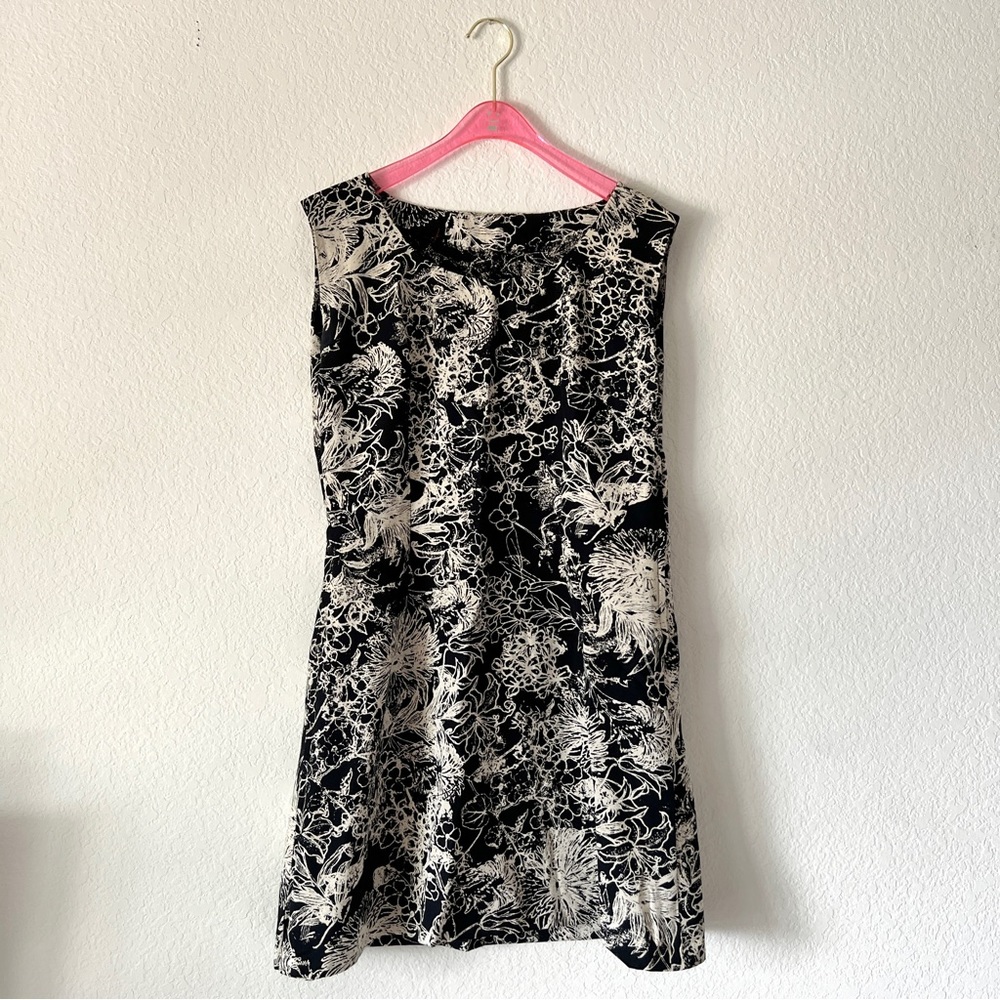 Handmade Floral Sleeveless Sheath Dress Size Medium